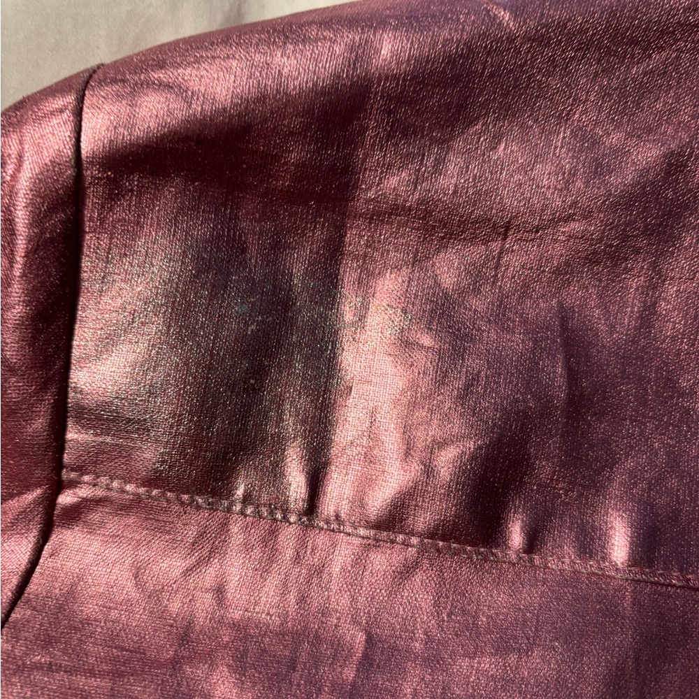 NWT Lanhtropy pink metallic linen blouse XS - Picture 9 of 16